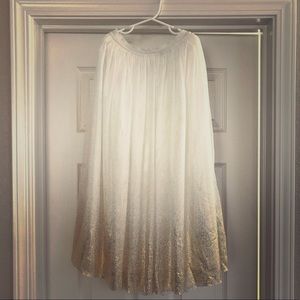 Girls Long Tulle Ombré Skirt